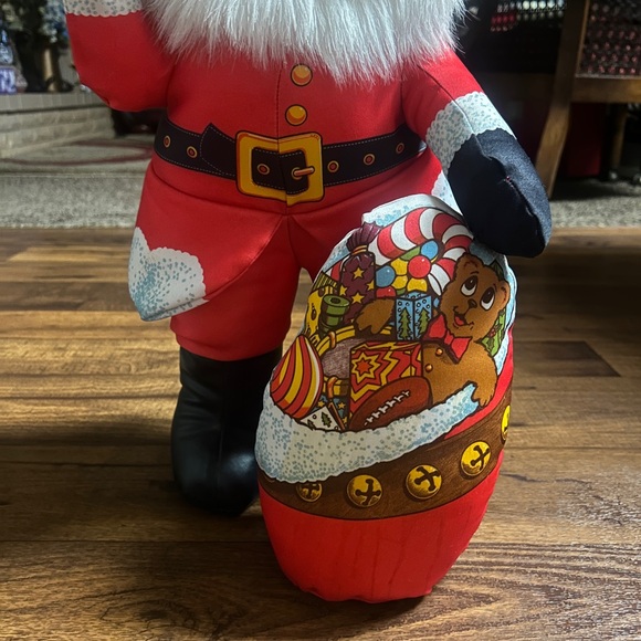 Prairie Marketing ~ Vintage ~ 20" Stuffed ~ Santa Claus Doll W/ Rubber Face - Picture 6 of 12